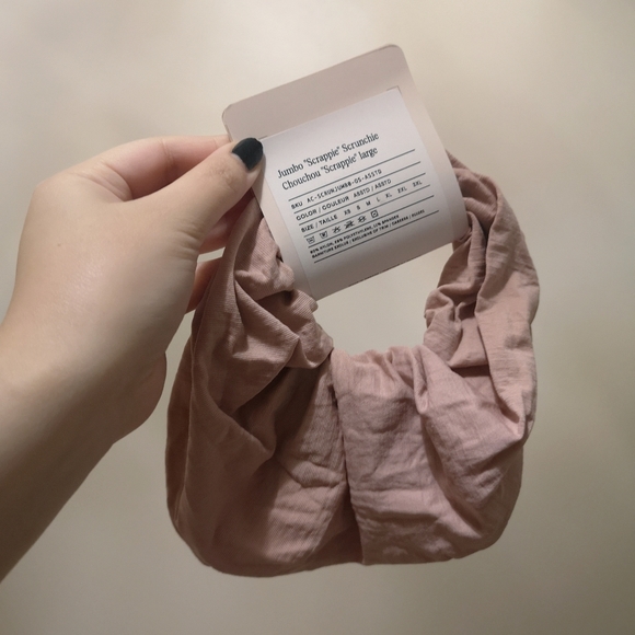 Sheertex Jumbo Scrappie Scrunchie Chouchou Large in Light Pink Nude Colour - Picture 8 of 9